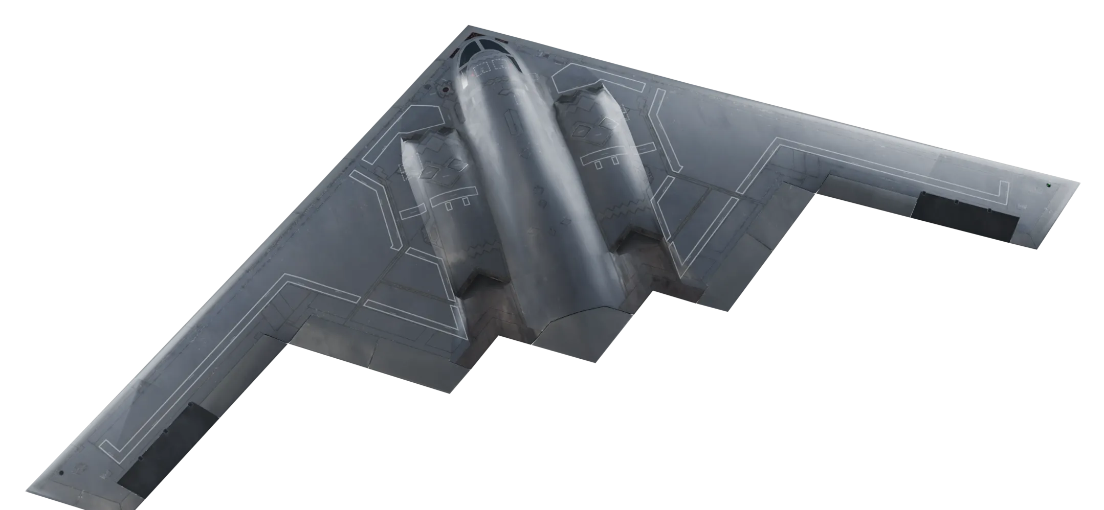 Design view of the airframe from above, LiDAR pointing at the ground.
